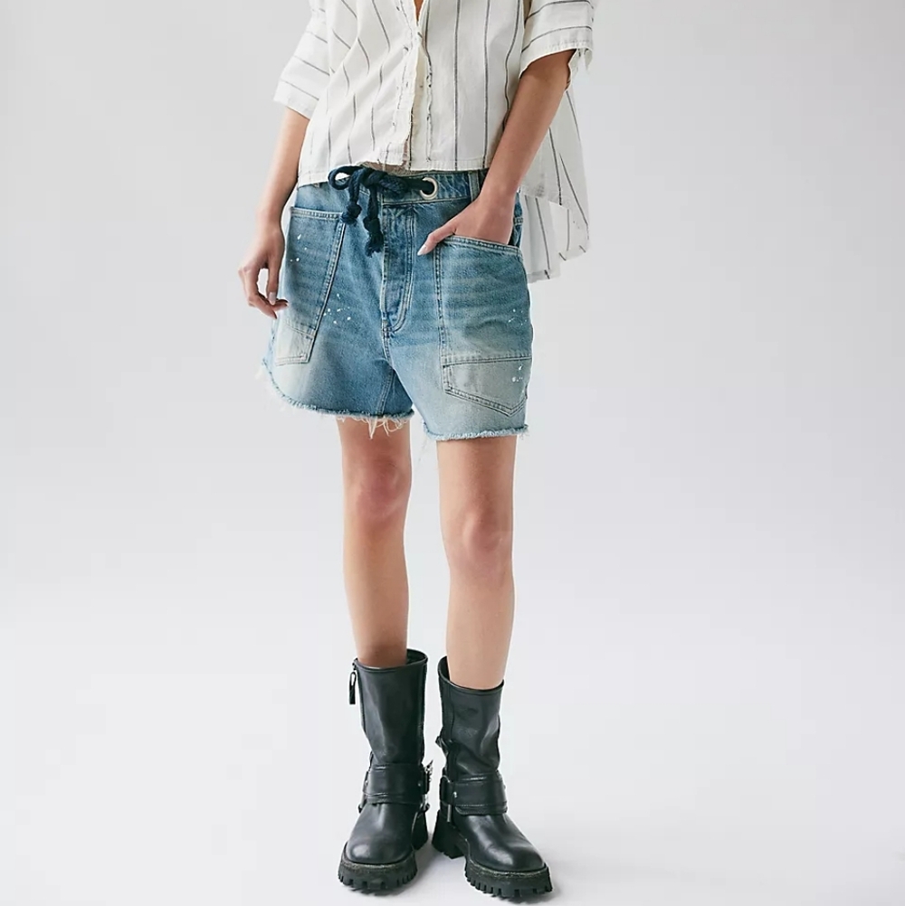 We The Free Moxie Barrel Shorts NWOT Size 28 - Picture 2 of 11